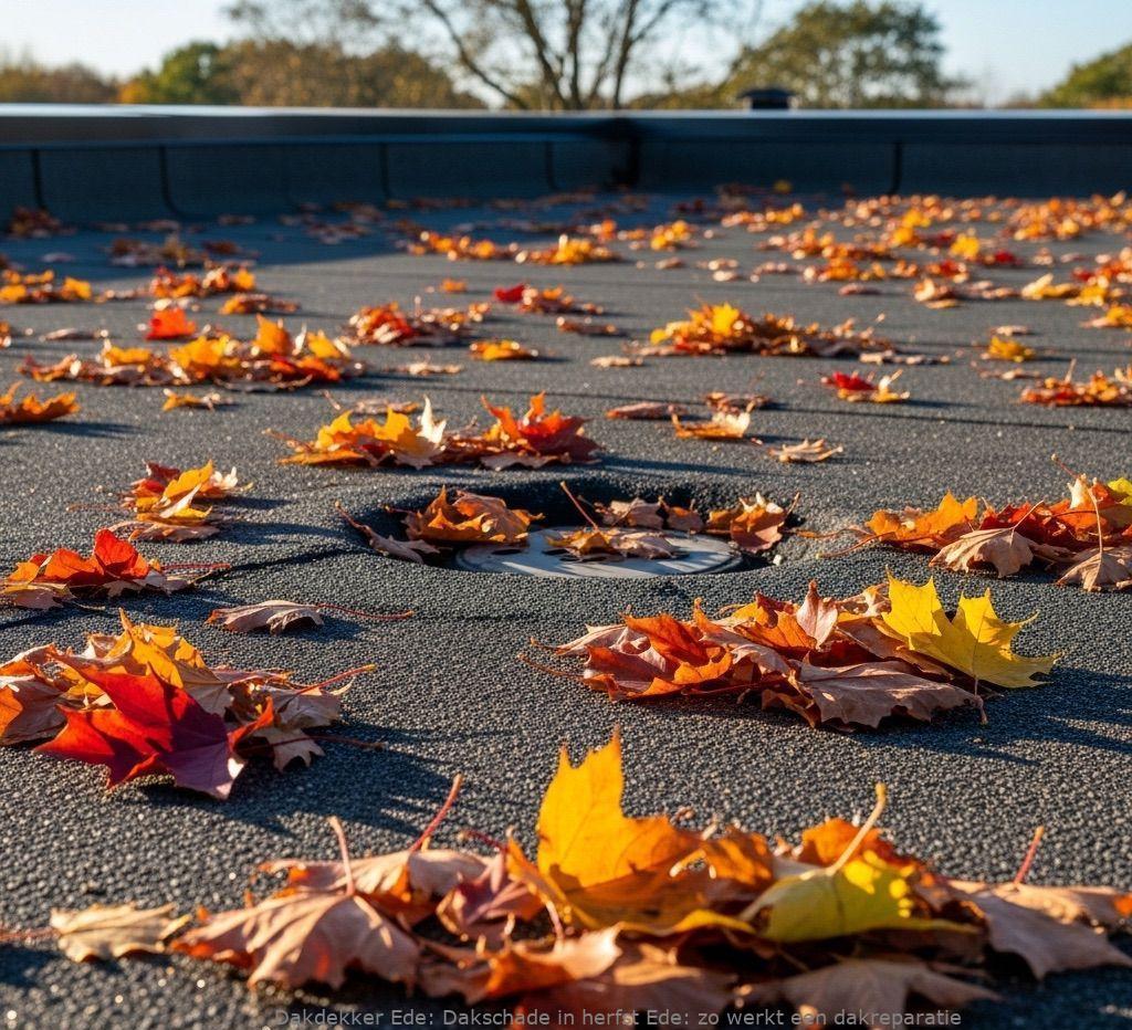 Dakschade In Herfst Ede
